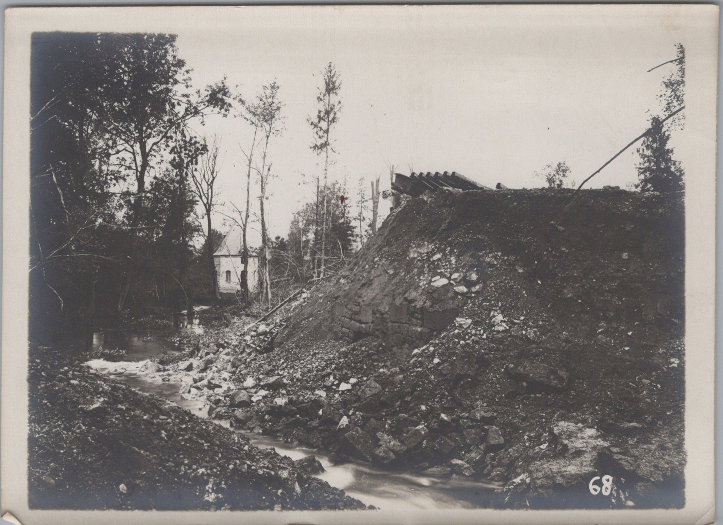 grande photo Pontavert Chemin des dames Aisne 1914-18 17x12 cm (1)