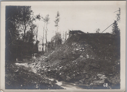grande photo Pontavert Chemin des dames Aisne 1914-18 17x12 cm (1)