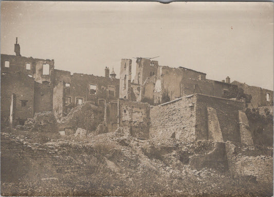 grande photo Nomeny vue de l'intérieur de la cité Meurthe et Moselle 1914-18 17x12 cm