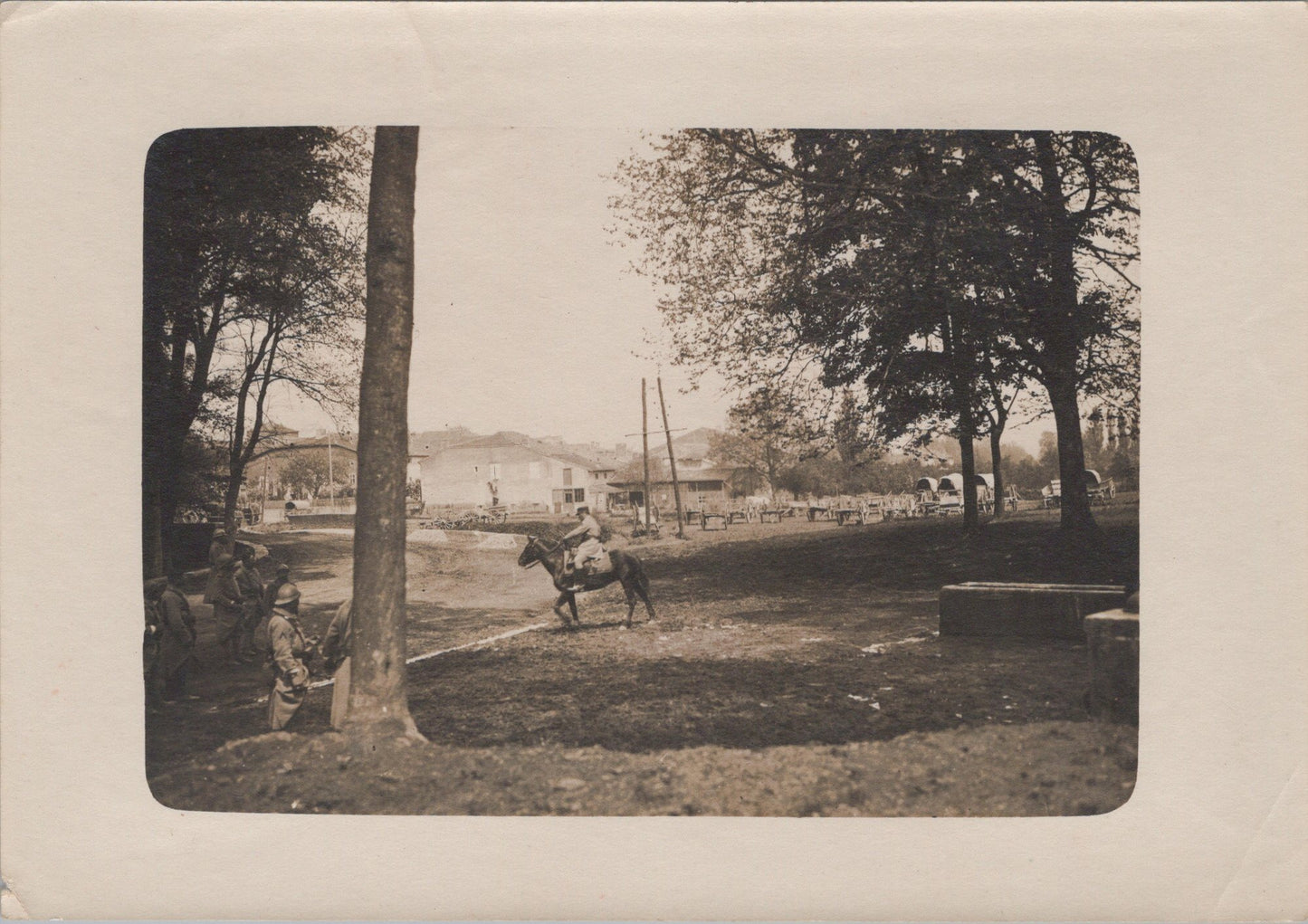 grande photo Agincourt Meurthe et Moselle le 212°RI 1914-18 17x12 cm