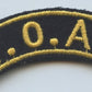 banane de bras des troupes d'occupation en Allemagne lettres et bordure jonquille