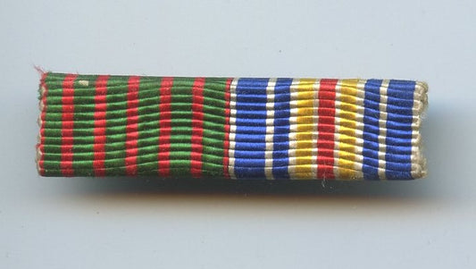 barrette de ruban mixte croix de guerre 14-18 et blessés ancienne