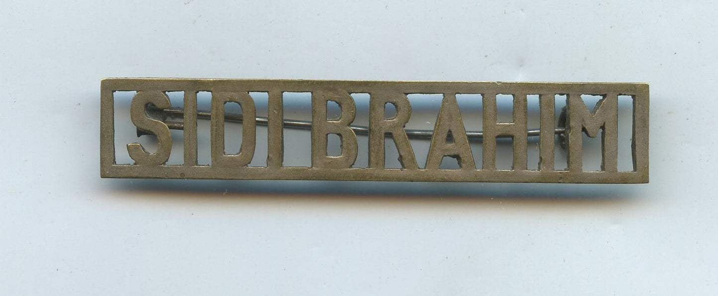 barrette en métal ajourée Sidi Brahim 8° bataillon de chasseurs à pied 1914-1918