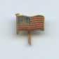 broche drapeau US avec 2 pattes de fixation  1944-45 14x10 mm