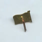 broche drapeau US avec 2 pattes de fixation  1944-45 14x10 mm