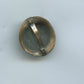 broche en laiton casque adrian 1914-18, grenade sur le devant 26x24 mm