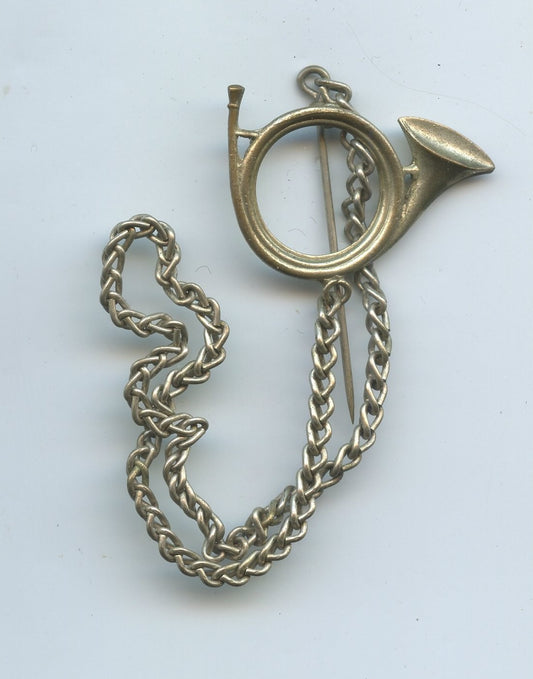 cor de chasse prix de tir avec chainette vers 1900