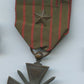 croix de guerre 1914-1916, 2 étoiles attache à boules pur jus !
