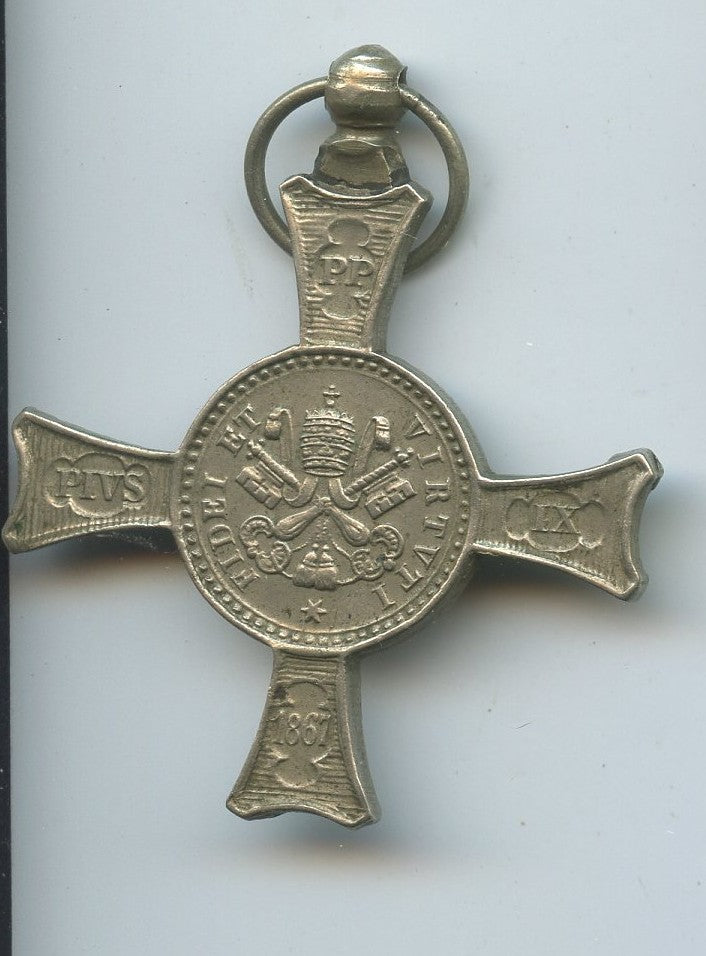 croix de Mentana en maillechort sans ruban