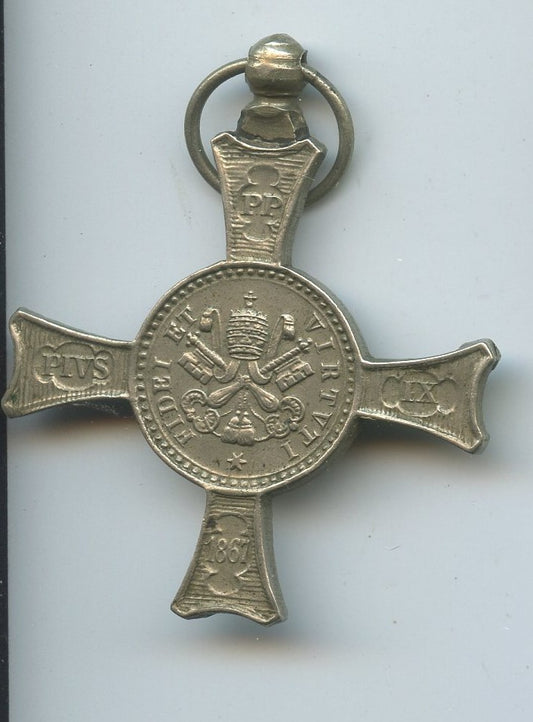 croix de Mentana en maillechort sans ruban