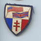 écusson libération, France Libre, croix de Lorraine  1939-45 55x50 mm