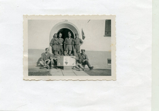 photo d'un groupe de soldats du 80°RI résistance campagne d'Allemagne Landeck 1945 9x6 cm