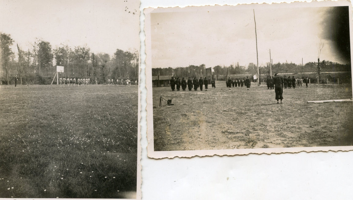 11 photos cérémonie avec officier allemand chantiers de jeunesse CJF 156 Plaisance du Touch