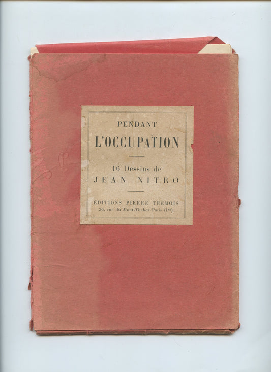 pochette avec 16 caricatures sur l'occupation édition limitée numérotée 1939-45