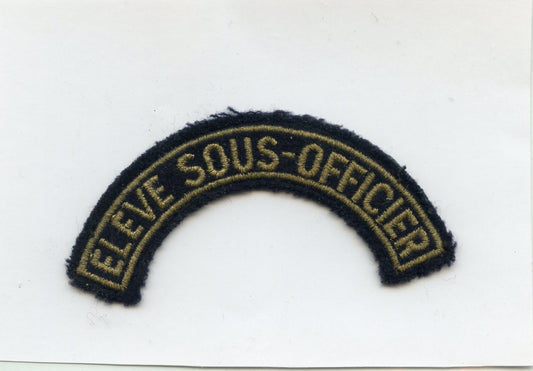 écusson banane de bras Elève sous officier