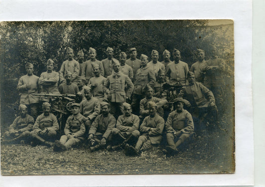 carte photos de mitrailleurs de la cavalerie 17° régiment 1915
