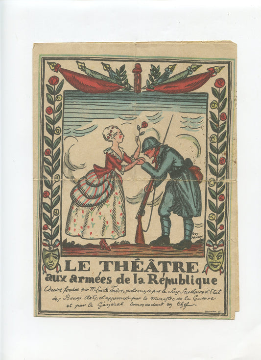 programme du théâtre aux armées 1918