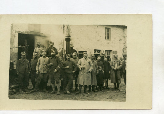 carte photo cuisine roulante du 44°RI 1914-1918
