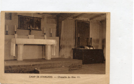 carte aumônerie générale des prisonniers de guerre camp de Stargard, Vichy, Etat Français