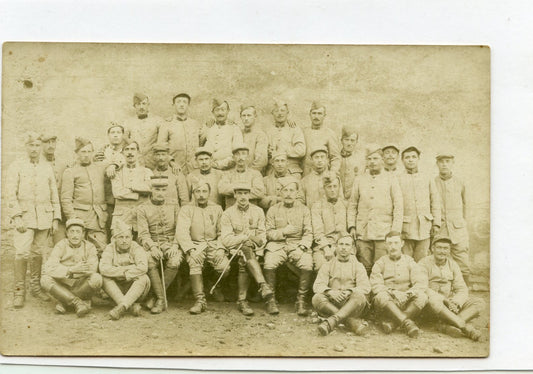 carte photo d'un peloton du 17° chasseurs à cheval 1915, Lunéville, cavalerie 14-18