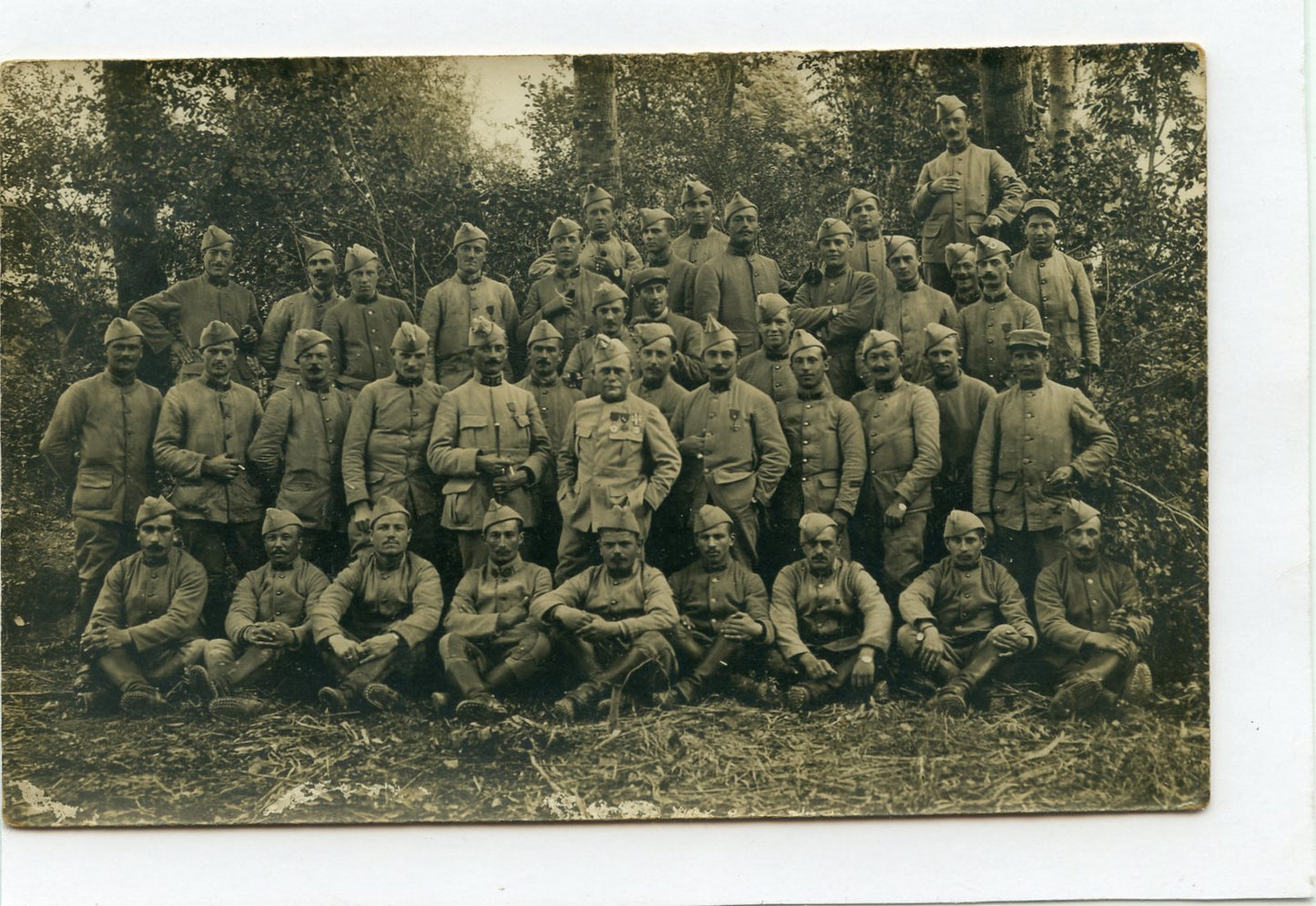 carte photo d'un peloton du 17° chasseurs à cheval 1915, Lunéville, cavalerie 14-18