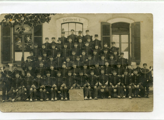 carte photo 1° compagnie du 3° bataillon de chasseurs de Saint Dié avant 1914