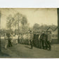 carte photo cavaliers appel du pansage du 17° chasseurs à cheval 1913, Lunéville, cavalerie