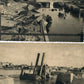 2 cartes postales destruction du port de Dunkerque 1939-40