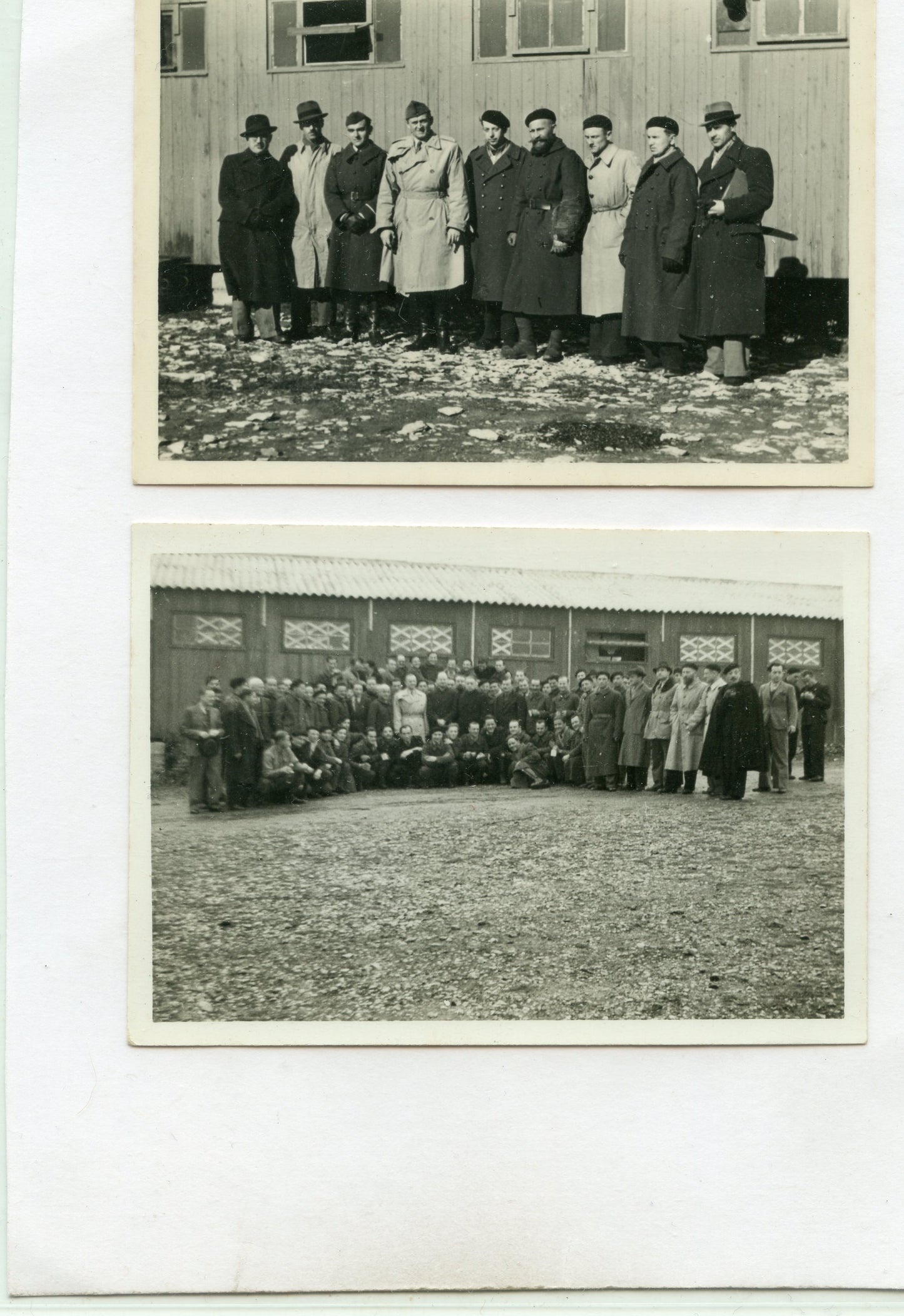 2 photos officiers polonais prisonniers au Camp des Garrigues Nimes 1939-45