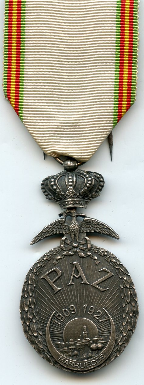 médaille de la Paz Espagne, campagne du Maroc 1925