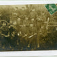 carte photo d'un groupe de commandement du 30° rgt d'infanterie Annecy 1909 manœuvres à Thiel