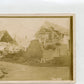 photo d'une maison détruite, légende intéressante, poilus ayant eu de la chance, 1914-1918 2 x 9 cm