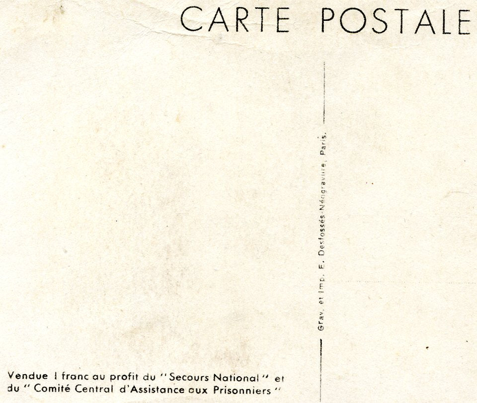 carte postale Maréchal Pétain don de ma personne,  Vichy, Etat Français