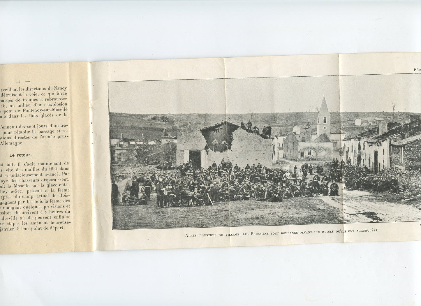 fascicule monument Fontenoy sur Moselle guerre 1870-71, récit des combats, photos, carte