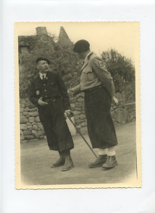 grande photo cadre des Chantiers de Jeunesse Chef de Pontbriand  23x17 cm