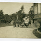 carte photo du drapeau des chasseurs avec le général Pouydraguin Vosges 1915