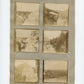 lot de 23 photos collées sur carton secteur de Frise 1915, vues de tranchées 6x6 cm