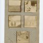 lot de 23 photos collées sur carton secteur de Frise 1915, vues de tranchées 6x6 cm