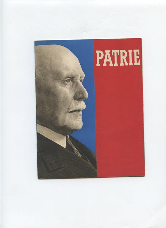 fascicule travail famille patrie, mal Pétain, Vichy, Etat Français