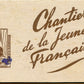 carnet de 12 cartes postales chantiers de jeunesse groupement 8 Chatelard en Bauges Savoie
