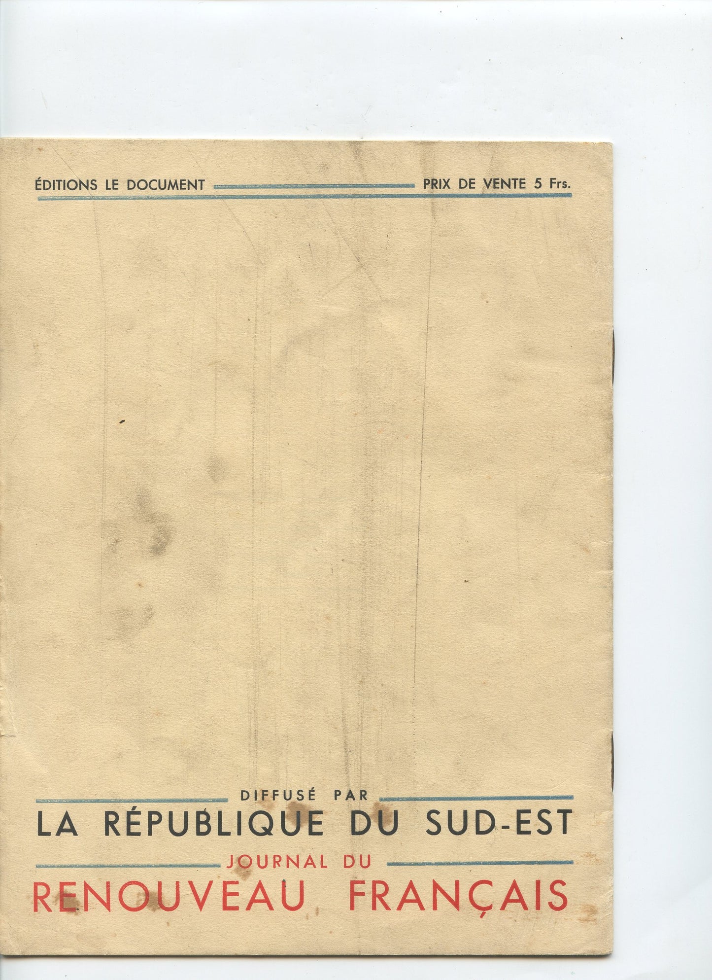 fascicule souvenons nous pour sa résurrection, discours mal Pétain, Vichy, Etat Français