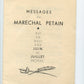 fascicule souvenons nous pour sa résurrection, discours mal Pétain, Vichy, Etat Français