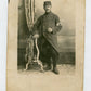 carte photo d'un poilu infirmier 8 au col 1914-1918