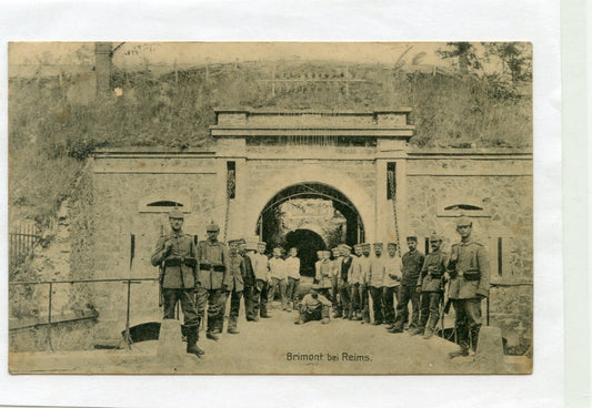 carte postale allemande fort du Brimont Reims 1914-1918