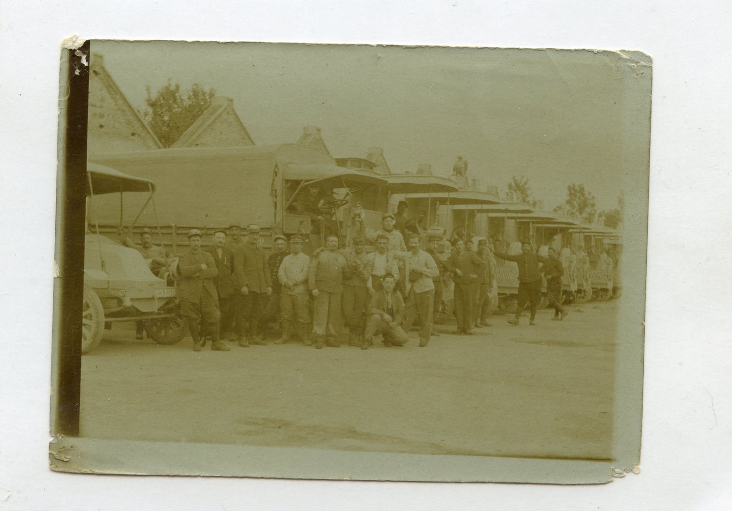 photo camions et conducteurs 1914-18 12x9 cm