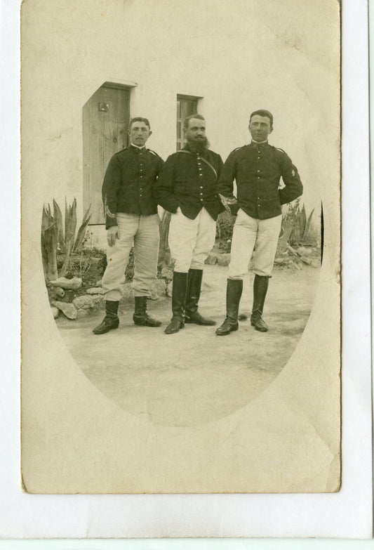 carte photo de poilus au Maroc 4 au col 1914-1918