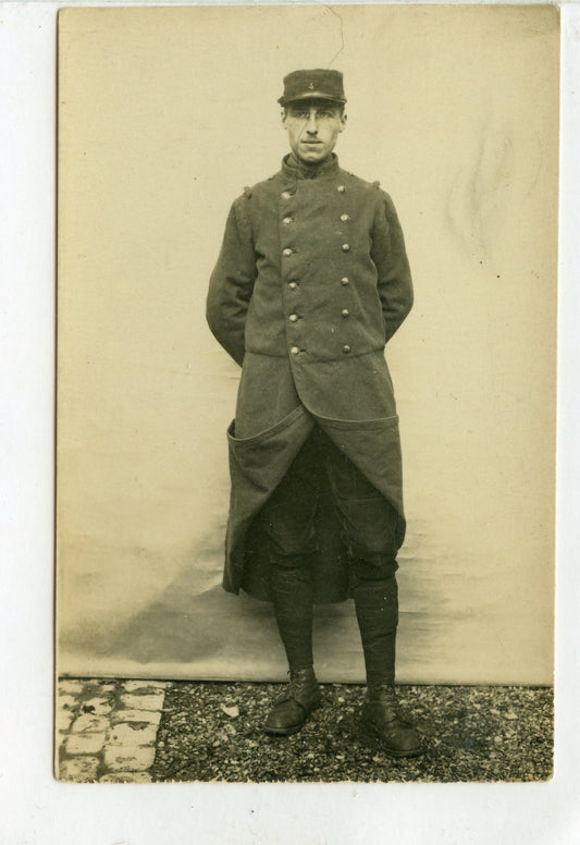 carte photo d'un poilu du 4°RI Auxerre 1914