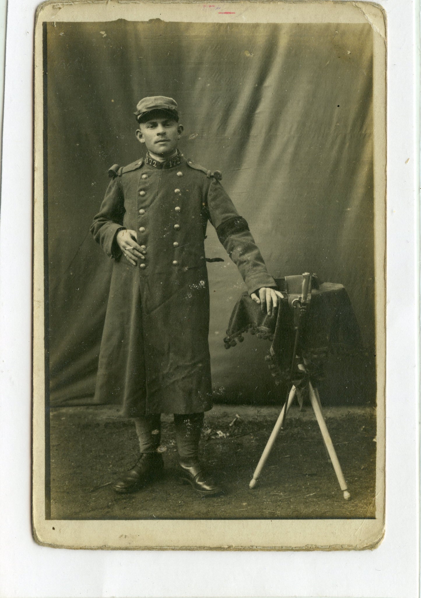 carte photo d'un poilu du 172°RI 1916