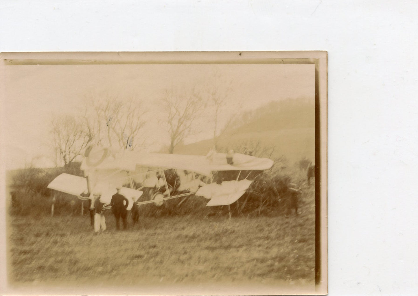 photo avion abattu le 3 novembre 1915, 1914-1918, 12 x 9 cm