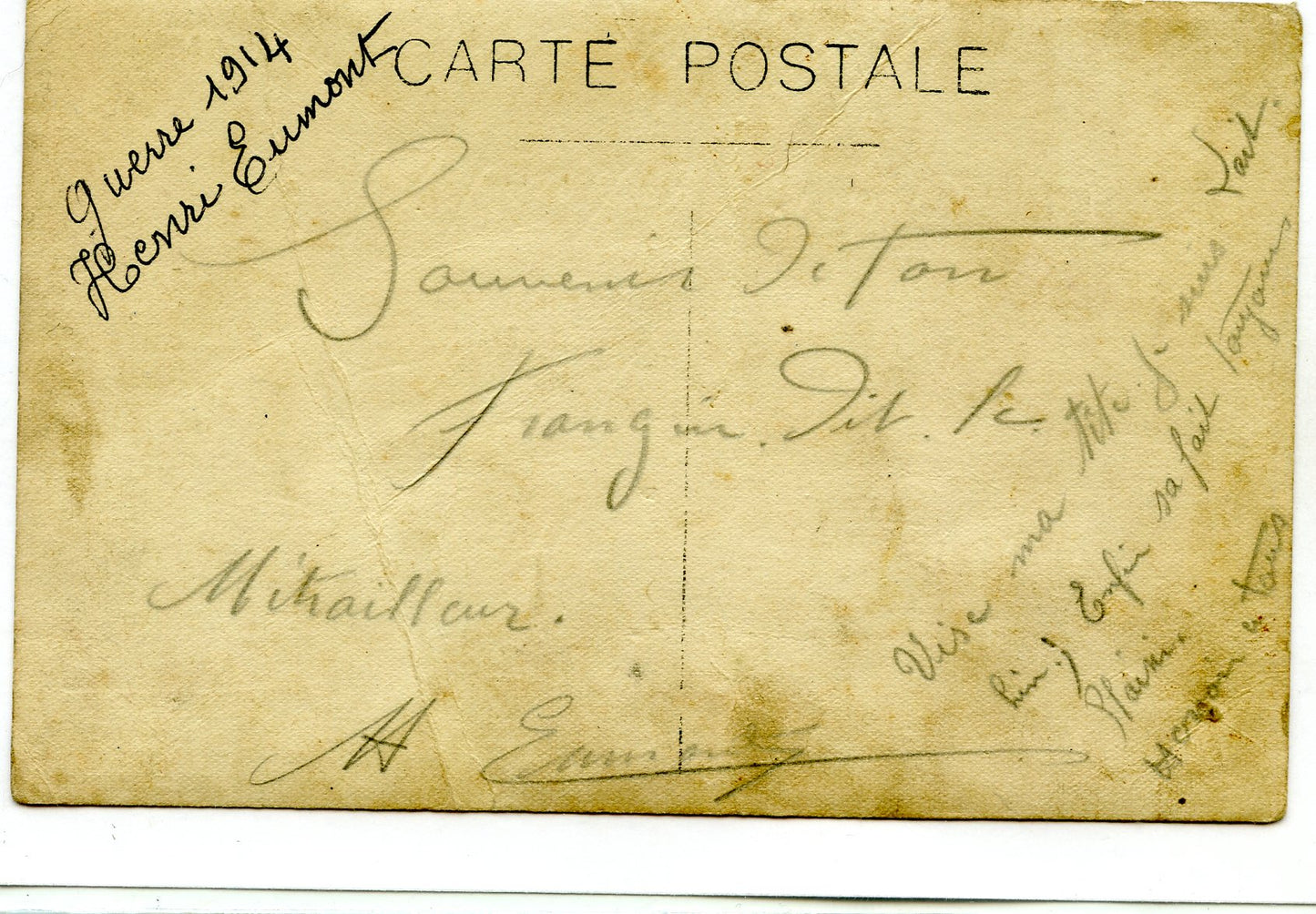 carte photo de coloniaux du 21°RIC au fort de la Pompelle 1918, nominative